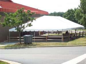 tent with frame